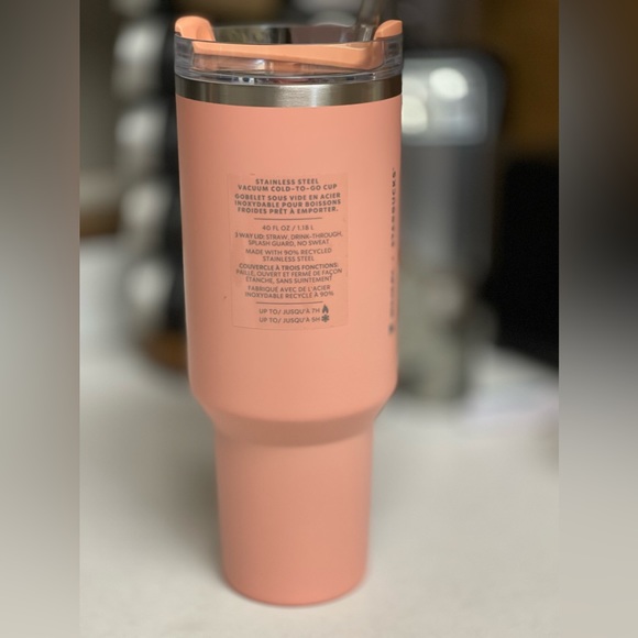 Stanley x Starbucks exclusive pink H20 Flow 40 oz Tumbler - Picture 2 of 5